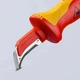 Нож монтерский KNIPEX диэлектрический 180мм пластик серповидное лезвие (696457) - изображение 8