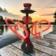 Кальян Hookah Dafna 0151-2 Red высотой 36 см на 2 персоны - изображение 1