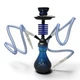Кальян Hookah Dafna 0151-2 Blue высотой 36 см на 2 персоны - изображение 2