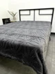 Плед из микрофибры евро 200×220 ромашка графит - изображение 2