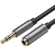 Кабель UGREEN AV118 3.5mm Male to 3.5mm Female Extensioin Cable 1m Gray (10592) - изображение 1