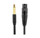 Кабель UGREEN AV131 6.35 Male to XLR Female Cable 2m Black (20719) - изображение 3