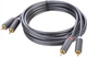 Кабель UGREEN AV104 2 RCA Male to 2 RCA Male Audio Cable 2m Black (10518) - изображение 2