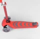Самокат трехколесный 92606 (4) Best Scooter, КРАСНЫЙ, складной алюминиевый руль, 4 колеса PU со светом, d=12 см - изображение 3