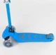 Самокат трехколесный 38603 (4) Best Scooter, Голубой, складной алюминиевый руль, 4 колеса PU со светом, d=12 см - изображение 3