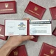 Сувенірне жартівливе посвідчення Найкращого хлопця в м'якому бордовому бланку креативний подарунок для хлопця - зображення 1