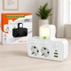 Тройник в розетку на 2 розетки, 2 USB + 1 Type-C, с кнопками, Белый (Разветвитель) - изображение 7