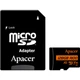 Карта памяти Apacer microSDXC 128GB Class 10 UHS-I/U3 V30 A2 R100 + SD Adapter (AP128GMCSX10U8-R) [166580] - изображение 1