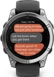 Смарт-годинник Garmin Fenix E 47mm AMOLED Stainless Steel with Black Silicone Band (010-03025-02/00) - зображення 4