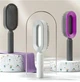 Массажная 3D расческа Central Hollow Cushion Comb для волос белая с серым - изображение 9