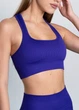 Спортивный женский топ Giulia Flex top «Cut-Out Fit» B03 L Navy-navy, эластичный топ в рубчик, для тренировок, для фитнеса - изображение 9