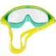 Маска для ныряния детская Intex Aqua Flow Kids 3-8 лет бирюзовая, плавающая маска для моря и бассейна - изображение 4