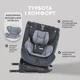 Дитяче автокрісло від 0 до 12 років EL CAMINO ME 1114 EVEREST Light Gray, група 0+/1-2-3, кріплення isofix, поворот 360 - зображення 3