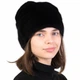 Высокая женская норковая шапка Меховой Стиль Рукавичка 54-60 Черный (064/1/B) - изображение 2