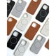 Силіконовий чохол для iPhone 13 MagSafe Grain Texture Saddle Brown - зображення 6