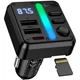 FM-трансмітер модулятор Hoco E89 Libre (2USB/Type-C 45W Bluetooth V5.4) Багатофункціональний зарядний пристрій LED-дисплей Чорний - изображение 3