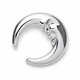 Брошь BROCHE Космос Луна из стали серебристая BRBF115488 - изображение 3