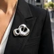 Брошь BROCHE Модерн Облако из стали серебристая BRBF115500 - изображение 4