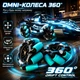 Радиоуправляемая машинка болид 4×4 с LED-подсветкой, дрифтом 360°, omni-колесами, эффектом пара, пультом 2.4GHz и USB-зарядкой, голубой - изображение 4