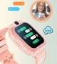 Дитячий смарт годинник K61 з GPS, 4G дзвінками від SIM картки, прослуховуванням та кнопкою SOS Рожевий - зображення 6