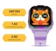 Смарт годинник телефон для дітей H40 з GPS геолокацією, 4G SIM картою, прослуховуванням, іграми та українською мовою До 4 днів роботи Чорний - зображення 9