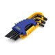 Ключі торцеві TORX 9 шт, T10, T15, T20, T25, T27, T30, T40, T45, T50, CrV 02-08-9609 - зображення 1