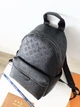 Рюкзак Louis Vuitton Discovery чорний шкіряний Луі Вітон (109) - зображення 3