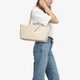 Сумка женская кожаная тоут большая Regina Notte Tote 4305 Бежевый - изображение 2