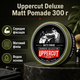 Матовая помада для волос Uppercut Deluxe Matt Pomade Barber Tin 300 г средняя фиксация водная основа профессиональный стайлинг - изображение 1