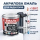Эмаль акриловая термостойкая SkyLine для радиаторов и труб отопления RAL 7024 Графитовая 3 л - изображение 6