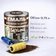 Акриловая эмаль SkyLine Wood для окон и дверей без запаха RAL 8017 Коричневая 0.75 л - изображение 2