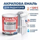 Емаль акрилова термостійка SkyLine для радіаторів та труб опалення Біла 0.75 л - зображення 6