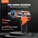 Пневматический гайковерт Vevor RP7430 Черно-оранжевый k1 - изображение 2
