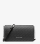 Сумка кросбоді MICHAEL KORS Jet Set Medium Signature Logo Crossbody Bag 35F5STVC8B BLACK чорна - зображення 1