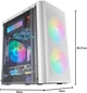 Корпус для ПК Mars Gaming MC300W / Без БП / RGB / Белый (102050595) - изображение 6