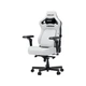 Крісло геймерське Anda Seat Kaiser 4 V2 Size XL White PVC ArteDiPelle поперекова підтримка 5D-підлокітники магнітна подушка для шиї нахил 165° до 180 кг зріст до 210 см - зображення 4
