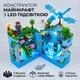 Конструктор Майнкрафт з LED підсвіткою Minecraft Вежа з Драконом , 898 деталей, 7 фігурок та рухомий Дракон Льоду - зображення 1