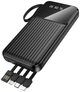 УМБ Borofone BJ76 Smart With 4 Cables 10000 mAh 10W Black (6941991120046) - изображение 3