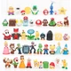 Набір фігурок Супер Маріо Super Mario брати Маріо ігрові фігурки 48 шт 2-5 см - зображення 2