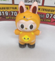 Игрушка антистресс сквиш Лабубу Labubu игрушка желтая 12 см - изображение 2
