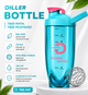 Тритановый шейкер Diller Bottle 700 мл с металлическим шариком (BPA Free) голубой - изображение 1