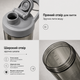 Тритановый шейкер Diller Bottle 700 мл с металлическим шариком (BPA Free) серый - изображение 3
