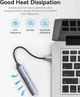 USB-хаб Vention USB 3.0 -> 1xUSB 3.0/3xUSB 2.0, 5 Гбіт/с 0.15 м Grey (CKOHB) - изображение 5