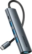 USB-хаб Vention USB 3.0 Type-C -> 4xUSB 3.0/1xUSB-C, 5Gbps Black (TGZHB) - изображение 1