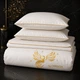 Комплект постельного белья MirSon полуторный 143x210 см 0001 Moko White Fire Bird сатин Elit (2200008706562) - изображение 2