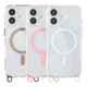 Панель-накладка TPU+PC LanyardCase MagSafe для Apple iPhone 17 зі зручним шнурком, що регулюється Titanium Grey - зображення 3