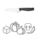Ніж для шеф-кухаря малий Fiskars Hard Edge 15 см (1051749) - изображение 4
