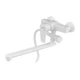 Смеситель для ванны PLAMIX OSCAR-006 SET WHITE (со шлангом, лейкой и кронштейном) (PM0703) - изображение 5