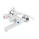 Смеситель для ванны PLAMIX OMEGA-142 EURO SET WHITE (со шлангом, лейкой и кронштейном) (MX9699) - изображение 2