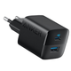 Мережевий зарядний пристрій Anker PowerPort 323 - 33W Dual-Port USB-C Чорний - зображення 2